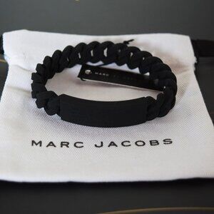 Marc Jacobs Rubber Silicone Bracelet in Black